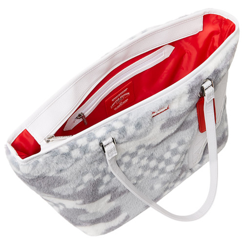 Sprayground Τσάντα ώμου White Fur 3AM Tote